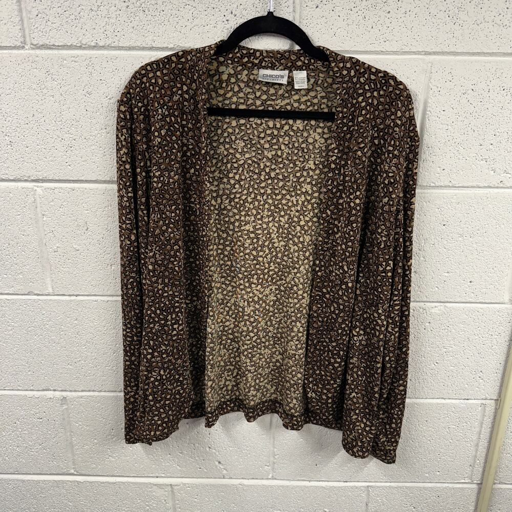 Chicos Travelers 3 XL 2 Piece Top Set Slinky Liquid Knit Office Classic USA Made - Picture 2 of 16